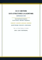 CS311 MIDTERM DATA STRUCTURES & ALGORITHMS &vert; COMPREHENSIVE EXAM PREP&comma; PRACTICE QUESTIONS AND CORRECT ANSWERS