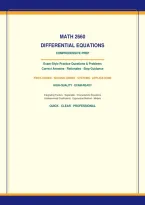 MATH 2660 EXAM COMPREHENSIVE PREP &vert; MATHEMATICS STUDY GUIDE&comma; PRACTICE QUESTIONS AND CORRECT ANSWERS