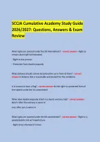 &NewLine;SCCJA Cumulative Academy Study Guide &NewLine;2026&sol;2027&colon; Questions&comma; Answers & Exam Review &NewLine; &NewLine;