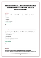 RDCS PATHOLOGY 1&2 &vert;ACTUAL QUESTIONS AND VERIFIED ANSWERS&vert;BRAND NEW 2026-2027 UPDATE&vert;GRADED A&plus;