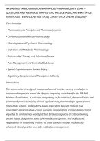 NR 566 MIDTERM CHAMBERLAIN ADVANCED PHARMACOLOGY EXAM &NewLine;QUESTIONS AND ANSWERS &vert; VERIFIED AND WELL DETAILED ANSWERS &vert; PLUS&NewLine;RATIONALES &vert; DOWNLOAD AND PASS &vert; LATEST EXAM UPDATE 2026&sol;2027
