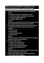 SMQT Final Practice Exam 2026&sol;2027 &vert; 300 Questions&comma; Correct &NewLine;Answers & Detailed Rationales &vert; Long-Term Care Surveyors 