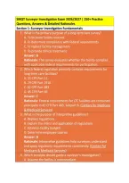SMQT Surveyor Investigation Exam 2026&sol;2027 &vert; 250&plus; Practice &NewLine;Questions&comma; Answers & Detailed Rationales 