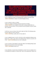 RN COMPREHENSIVE ONLINE&NewLine;PRACTICE 2026 B GRADE A&plus;&NewLine;COMPLETE EXAM QUESTIONS AND&NewLine;100&percnt; VERIFIED ANSWERS &lpar;2026&sol;2027&rpar;&NewLine;PASS GUARANTEE