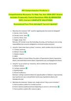 ATI Comprehensive Predictor 2  &NewLine;Comprehensive Resource To Help You Ace 2026-2027 Exams &NewLine;Includes Frequently Tested Questions With ELABORATED &NewLine;100&percnt; Correct COMPLETE SOLUTIONS &NewLine;Guaranteed Pass First Attempt&excl;&excl; Current Update&excl;&excl; 