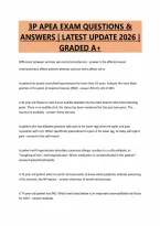 3P APEA EXAM QUESTIONS &&NewLine;ANSWERS &vert; LATEST UPDATE 2026 &vert;&NewLine;GRADED A&plus;