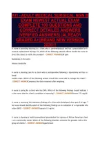 ATI - ADULT MEDICAL SURGICAL NGN B&NewLine;EXAM NEWEST ACTUAL EXAM&NewLine;COMPLETE 100 QUESTIONS AND&NewLine;CORRECT DETAILED ANSWERS&NewLine;&lpar;VERIFIED ANSWERS&rpar; &vert;ALREADY&NewLine;GRADED A&plus;&vert;&vert;BRAND NEW VERSION&NewLine;2026&excl;&excl;&excl;