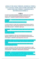 NGN ATI RN Adult Medical-Surgical Form A&comma; B & C &mdash; Practice Questions&comma; Answers & Rationales&NewLine;
