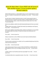 Alpha Phi Alpha Week 1 Exam &lpar;IMDP&rpar; with all Correct & 100&percnt; Verified Answers &vert;Actual Complete Update &vert;Already Graded A&plus;