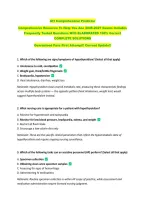 ATI Comprehensive Predictor  &NewLine;Comprehensive Resource To Help You Ace 2026-2027 Exams Includes &NewLine;Frequently Tested Questions With ELABORATED 100&percnt; Correct &NewLine;COMPLETE SOLUTIONS &NewLine;Guaranteed Pass First Attempt&excl;&excl; Current Update&excl;&excl;