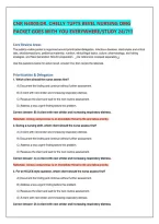 CNR N4000 Dr&period; Chelly Tufts Bevel Nursing OMG Packet 2026&sol;2027 &vert; 180 Practice Questions & Answers with Rationales