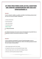 ATI PEDS PROCTORED EXAM &vert;ACTUAL QUESTIONS &NewLine;AND VERIFIED ANSWERS&vert;BRAND NEW 2026-2027 &NewLine;UPDATE&vert;GRADED A&plus;