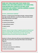 NURS 5461 COMPREHENSIVE PREDICTOR TEST BANK FINAL EXAM AND STUDY GUIDE &lpar;UTA&rpar;  