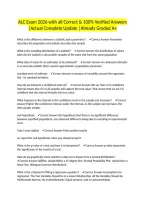 ALC Exam 2026 with all Correct & 100&percnt; Verified Answers &vert;Actual Complete Update &vert;Already Graded A&plus;
