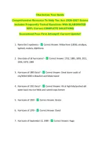 Charleston Tour Guide  &NewLine;Comprehensive Resource To Help You Ace 2026-2027 Exams &NewLine;Includes Frequently Tested Questions With ELABORATED &NewLine;100&percnt; Correct COMPLETE SOLUTIONS &NewLine;Guaranteed Pass First Attempt&excl;&excl; Current Update&excl;&excl; &NewLine;