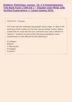 Basic Pathology &ndash; Robbins Exam &vert; 2026 