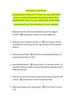 Charleston Tour Guide  &NewLine;Comprehensive Resource To Help You Ace 2026-2027 &NewLine;Exams Includes Frequently Tested Questions With &NewLine;ELABORATED 100&percnt; Correct COMPLETE SOLUTIONS &NewLine;Guaranteed Pass First Attempt&excl;&excl; Current Update&excl;&excl; 