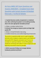 Air Force 4N051 SKT Aerospace Medical &NewLine;Service Journeyman Practice Exam 2026&sol;2027 &ndash; Complete Exam-Style Questions with Correct &NewLine;Answers & Detailed Rationales &vert; Verified & &NewLine;Reliable 