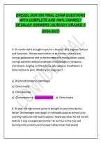 Drexel NUR 550 Final Exam Questions with Complete and 100&percnt; Correct Detailed Answers&colon; Already Graded A Study Guide&NewLine;&NewLine;