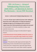 NSG 530 Exam 2 &ndash; Advanced &NewLine;Pathophysiology Practice Exam &NewLine;&lpar;2026&sol;2027&rpar; &vert; 150 Questions & Answers &NewLine;Plus Rationales &vert; Instant PDF Download 