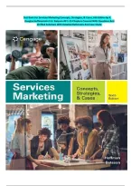 Test Bank For Services Marketing Concepts&comma; Strategies&comma; & Cases&comma; 6th Edition by K&period; &NewLine;Douglas HoffmanJohn E&period;G&period; Bateson All 1-15 Chapters Covered With Questions And &NewLine;Verified Solutions With Detailed Rationales And Case Study&period;