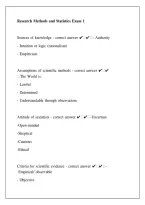 Research Methods & Statistics Exam 1 2026 &vert; Psychology Questions & Answers &vert; Study Guide