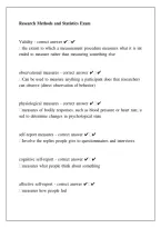 Research Methods & Statistics Exam 2026 &vert; Psychology Questions&comma; Answers & Study Guide