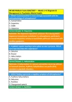 NR 605 Midterm Exam 2026&sol;2027 &mdash; Weeks 1&ndash;4&colon; Diagnosis & &NewLine;Management in Psychiatric-Mental Health&period; 