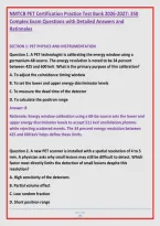NMTCB PET Certification Practice Test Bank 2026-2027&colon; 350 &NewLine;Complex Exam Questions with Detailed Answers and &NewLine;Rationales 