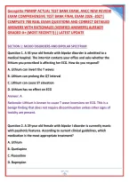 Georgette PMHNP ACTUAL TEST BANK EXAM&comma; ANCC NEW REVIEW &NewLine;EXAM COMPREHENSIVE TEST BANK FINAL EXAM 2026 -2027&vert; &NewLine;COMPLETE 700 REAL EXAM QUESTIONS AND CORRECT DETAILED &NewLine;ANSWERS WITH RATIONALES &lpar;VERIFIED ANSWERS&rpar; ALREADY &NewLine;GRADED A&plus; &lpar;MOST RECENT&excl;&excl;&rpar;&vert;&vert; LATEST 