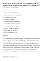 VA CONTRACTORS LICENSE EXAM &ndash; QUESTIONS AND ANSWERS &vert; VERIFIED&NewLine;AND WELL DETAILED ANSWERS &vert; PLUS RATIONALES &vert; DOWNLOAD AND PASS &vert;&NewLine;LATEST EXAM UPDATE 2026&sol;2027
