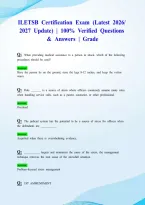 ILETSB Certification Exam &lpar;Latest 2026&sol; 2027 Update&rpar; &vert; 100&percnt; Verified Questions & Answers &vert; Grade A