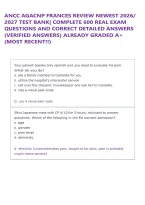 ANCC AGACNP REVIEW EXAM