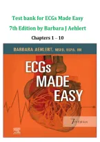 TEST BANK FOR ECGs MADE EASY SEVENTH EDITION BY BARBARA J&period; AEHLERT&period; QUESTIONS WITH ANSWERS 
