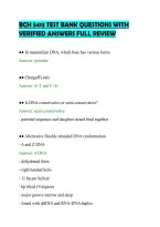 BCH 5413 TEST BANK QUESTIONS WITH&NewLine;VERIFIED ANSWERS FULL REVIEW
