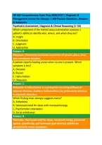 NR 605 Comprehensive Exam Prep 2026&sol;2027 &vert; Diagnosis & &NewLine;Management Across the Lifespan &vert; 500 Practice Questions&comma; Answers &NewLine;& Rationales