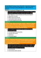NR 605 PMHNP Practicum Exam 2026&sol;2027 &vert; Psychiatric Diagnosis&comma; &NewLine;Treatment Planning & Clinical Management &vert; 300 Questions & &NewLine;Answers 