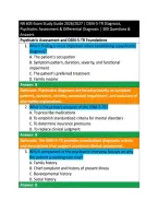 NR 605 Exam Study Guide 2026&sol;2027 &vert; DSM-5-TR Diagnosis&comma; &NewLine;Psychiatric Assessment & Differential Diagnosis &vert; 300 Questions & &NewLine;Answers 