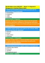 NR 605 Midterm Exam 2026&sol;2027 &mdash; Weeks 1&ndash;4&colon; Diagnosis & &NewLine;Management in Psychiatric-Mental Health&period; 