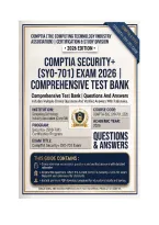 CompTIA Security&plus; SY0-701 Exam 2026 &vert; Comprehensive Test Bank &vert; Questions And Answers