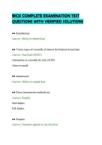 BICSI COMPLETE EXAMINATION TEST&NewLine;QUESTIONS WITH VERIFIED SOLUTIONS