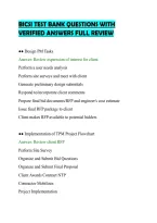 BICSI TEST BANK QUESTIONS WITH&NewLine;VERIFIED ANSWERS FULL REVIEW&NewLine;
