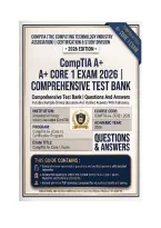 CompTIA A&plus; Core 1 Exam 2026 &vert; Comprehensive Test Bank &vert; Questions And Answers