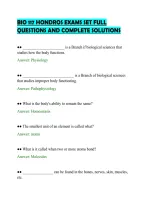 BIO 117 HONDROS EXAMS SET FULL&NewLine;QUESTIONS AND COMPLETE SOLUTIONS