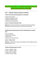 FINA 365 Final Exam V1 &ndash; Updated Actual Questions and &NewLine;Answers with Rationales 2026&sol;2027
