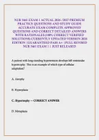 NUR 5461 EXAM 1 ACTUAL 2026 &sol;2027 PREMIUM&NewLine;PRACTICE QUESTIONS AND STUDY GUIDE ACCURATE EXAM COMPLETE APPROVED QUESTIONS AND CORRECT DETAILED ANSWERS WITH RATIONALES &lpar;100&percnt; CORRECT VERIFIED SOLUTIONS&rpar; CURRENTLY UPDATED VERSION 2026 EDITION &vert;GUARANTEED PASS 