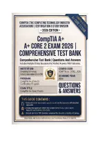 CompTIA A&plus; Core 2 Exam 2026 &vert; Comprehensive Test Bank &vert; Questions And Answers