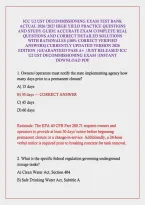 ICC U2 UST DECOMMISSIONING EXAM TEST BANK ACTUAL 2026&sol;2027 HIGH YIELD PRACTICE QUESTIONS AND STUDY GUIDE ACCURATE EXAM COMPLETE REAL QUESTIONS AND CORRECT DETAILED SOLUTIONS WITH RATIONALES &lpar;100&percnt; CORRECT VERIFIED ANSWERS&rpar; CURRENTLY UPDATED VERSION 2026 ED