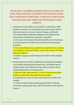 NH COUNSELING JURISPRUDENCE EXAM AND PRACTICE EXAM &NewLine;NEWEST 2026&sol; 2027 TEST BANK&vert; NEW HAMPSHIRE MENTAL &NewLine;HEALTH COUNSELOR &lpar;CMHC&rpar; JURISPRUDENCE EXAM PREP &NewLine;WITH COMPLETE 350 REAL EXAM QUESTIONS AND CORRECT &NewLine;VERIFIED ANSWERS&sol; ALREADY GRADED A&plus; 
