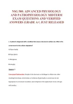 NSG 500 EXAM Bundle &vert; Update Questions with complete and Verified solutions&period;